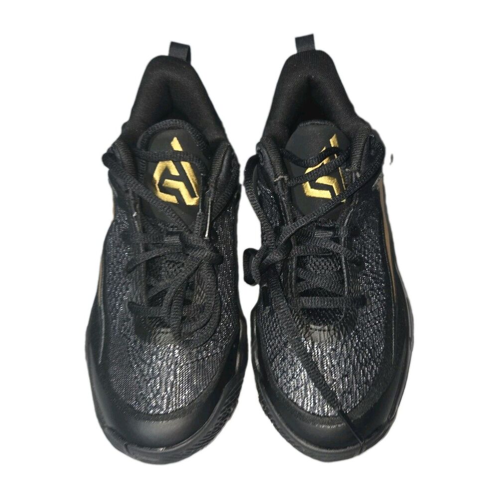 Nike Giannis Immortality 4 (GS) Black/Gold Basketball Shoes Size 3.5Y